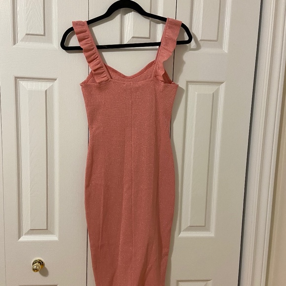 Brand New with Tags - Pull&Bear -Barbie Glitter Pink Bodycon Dress - Picture 6 of 14